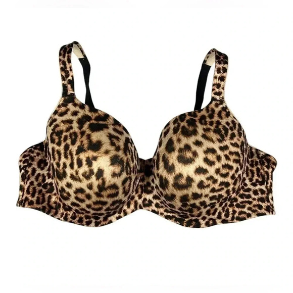 Soma Stunning Support Smooth Balconette Bra Leopard Cheetah Print Size 42DD - Picture 2 of 7